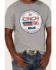 Cinch Men's Lead Don't Follow Logo Circle Graphic Crew Neck Short Sleeve T-Shirt Tee - MTT1690486