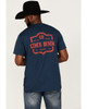 Cinch Men's Denim Navy Logo Graphic Crew Neck Short Sleeve T-Shirt Tee - MTT1690489