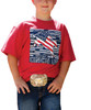 Cinch Boy's Cinch Up American Graphic Short Sleeve T-Shirt Tee - MTT7670118