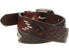 Hooey Men's 1.75"-1.5" Brown Tapered Leath Aztec Belt - RMBLT014