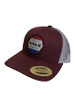Hurley Men's Pacific Patch Hat Burgundy Mesh Back Snapback Patch Cap Hats - HIHM0054