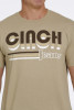 Cinch Men's Heather Khaki Short Sleeve T-Shirt Tee - MTT1690505