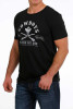 Cinch Men's Black Short Sleeve T-Shirt Tee - MTT1690539