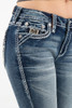 Rock Revival Women's Chintzrose B201 Boot Cut Straight Denim Jeans - RP2832B201
