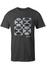 Hooey Men's Block Crew Neck Short Sleeve T-Shirt Tee - HT1551GY