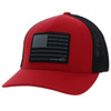 Hooey Men's Liberty Roper Flexfit Hat Mesh Back Patch Cap Hats - 2110RDBK-02
