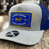 Hooey Men's & Women's Hooey Rank Stock Trucker Hat Mesh Back Snapback Patch Cap Hats - 2261T-GYBL