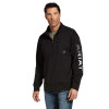 Ariat Men's Team Logo 1/4 Zip Black & Americana Sweatshirt - 10032949