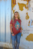 Rowdy Crowd Women's Acapulco Aztec Short Sleeve T-Shirt Tee - RACAP-RST