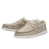 Hey Dude Men's Wally Linen Khaki Shoes - 110791010