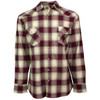 Hooey Men's Cream & Red Flannel Long Sleeve Shirt Jacket - HF1002CRRD