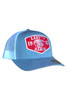Lazy J Unisex Red Ranch Mesh Back Snapback Patch Cap Hats - HEATHWHT3RR
