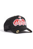 Red Monkey Love Hate Black Trucker Hat Mesh Back Snapback Patch Cap Hats - RM1416