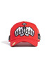 Red Monkey Love Hate Red Trucker Hat Mesh Back Snapback Patch Cap Hats - RM1416R