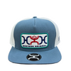 Hooey Loop Trucker Hat Mesh Back Patch Cap Hats - 2359T-BLWH