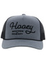 Hooey OG Trucker Hat Mesh Back Snapback Patch Cap Hats - 2360T-GYBK