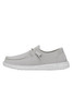 Hey Dude Women's Wendy Slub Canvas Light Grey Shoes - 40063-007