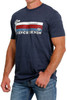 Cinch Men's Denim Navy Short Sleeve T-Shirt Tee - MTT1690588
