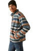 Ariat Men's Caldwell Full Zip Jetty Grey Heather Sweater - 10046716