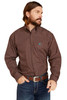 Ariat Men's Barrett Classic Fit Bitter Chocolate Long Sleeve Shirt Jacket - 10046221