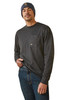 Ariat Men's Rebar Cotton Strong Shock Fire Charcoal Heather Long Sleeve T-Shirt Tee - 10046353