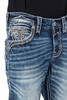 Rock Revival Men's Jonathan B205 Boot Cut Straight Denim Jean - RP3757B205