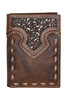 Justin Men's Trifold Tooled Wallet Money Clip - 23205765W2