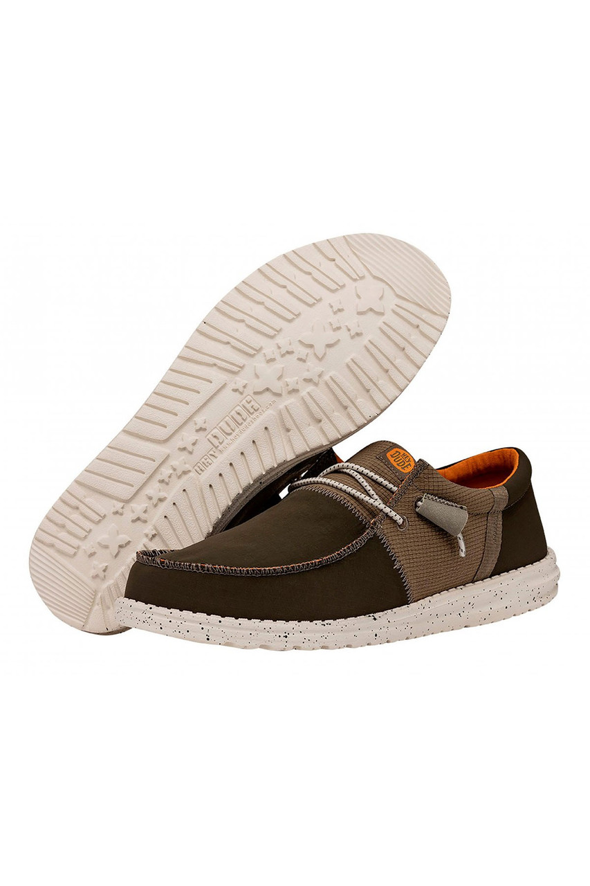 Hey Dude Shoes Men's Wally Tri Nylon Trailhead Olive - 40172-337