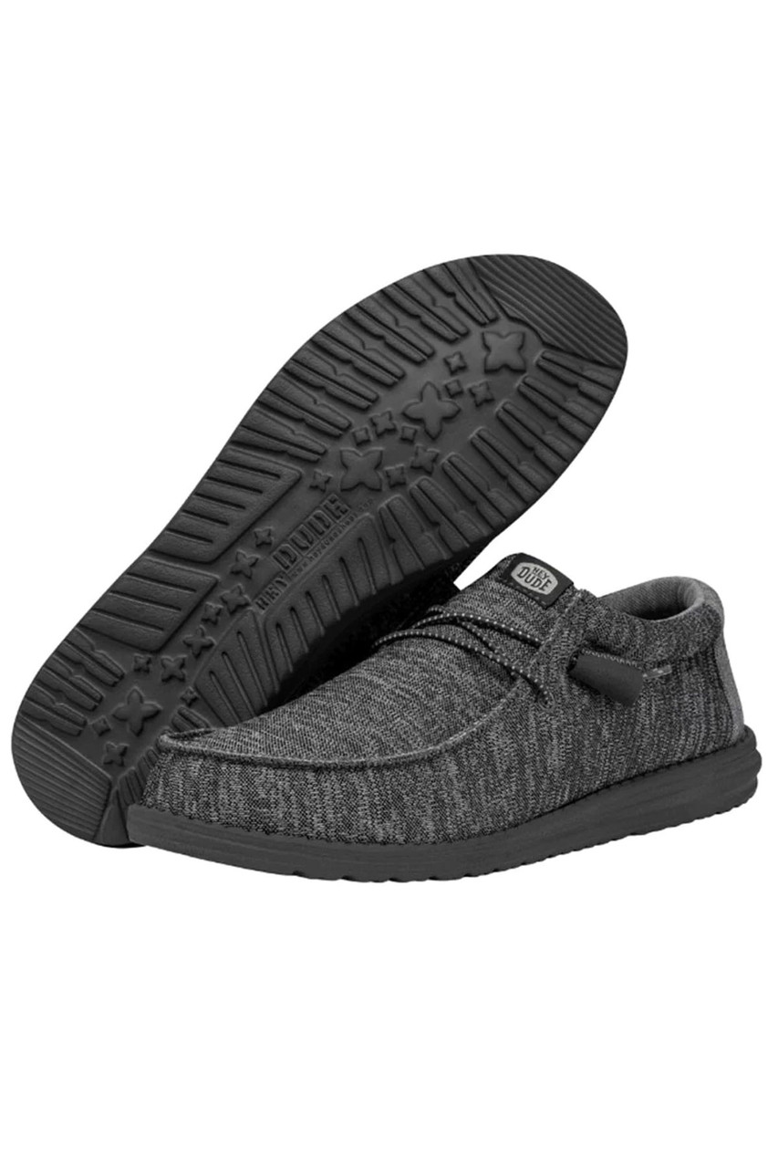 Hey Dude Shoes Men's Wally Sport Knit Charcoal - 40536-025