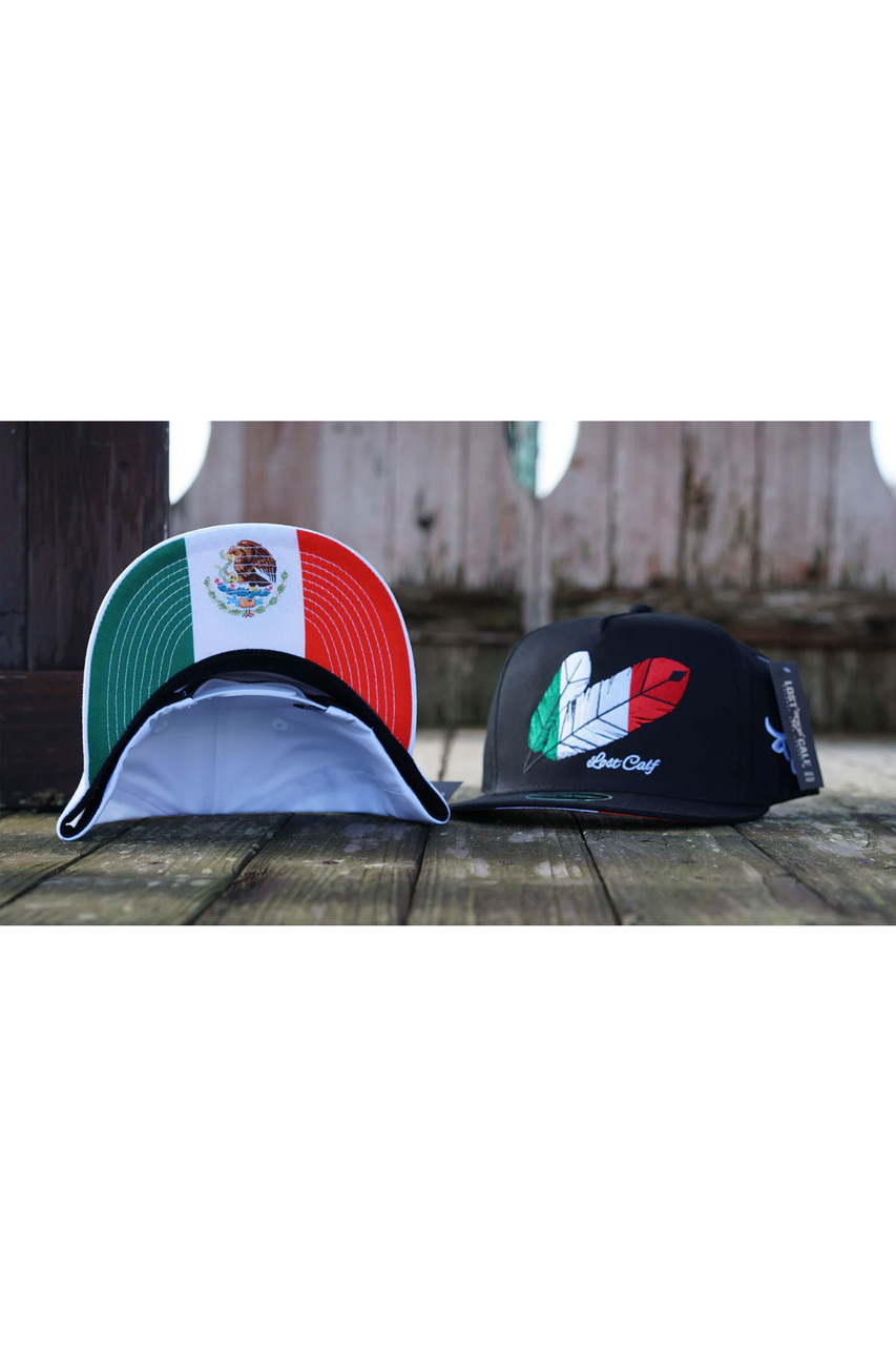 Lost Calf Hats Unisex Mexican Tribe Flat Black Snapback Patch Cap ...