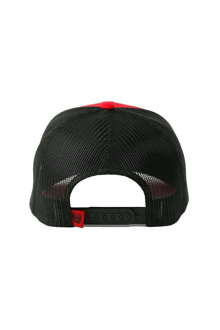 Cinch Hats Unisex Trucker Cap Red Mesh Back Snapback Patch