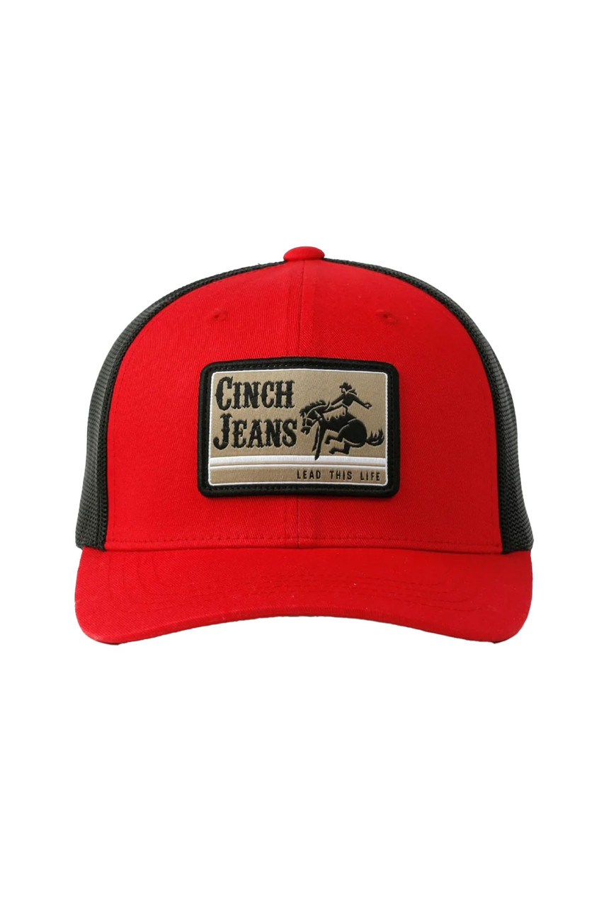 CINCH キャップ Cinch Jeans | Men's Cinch Rodeo Cap - Black / Red