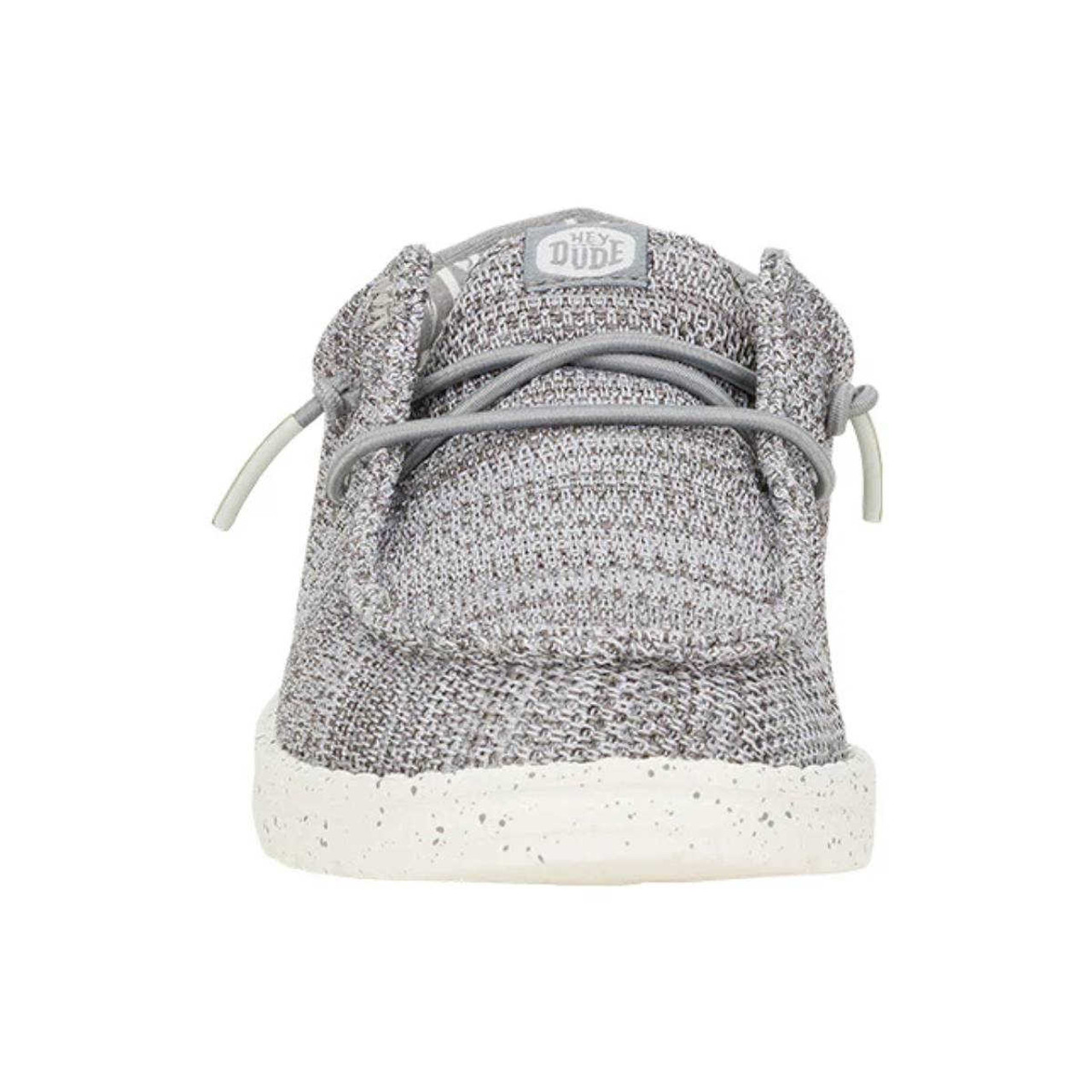 Hey Dude Girls Wendy Stretch Mesh Light Grey Shoes