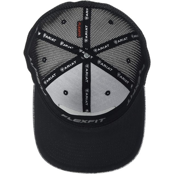 Ariat Men's Logo Leather Patch Flex Fit 