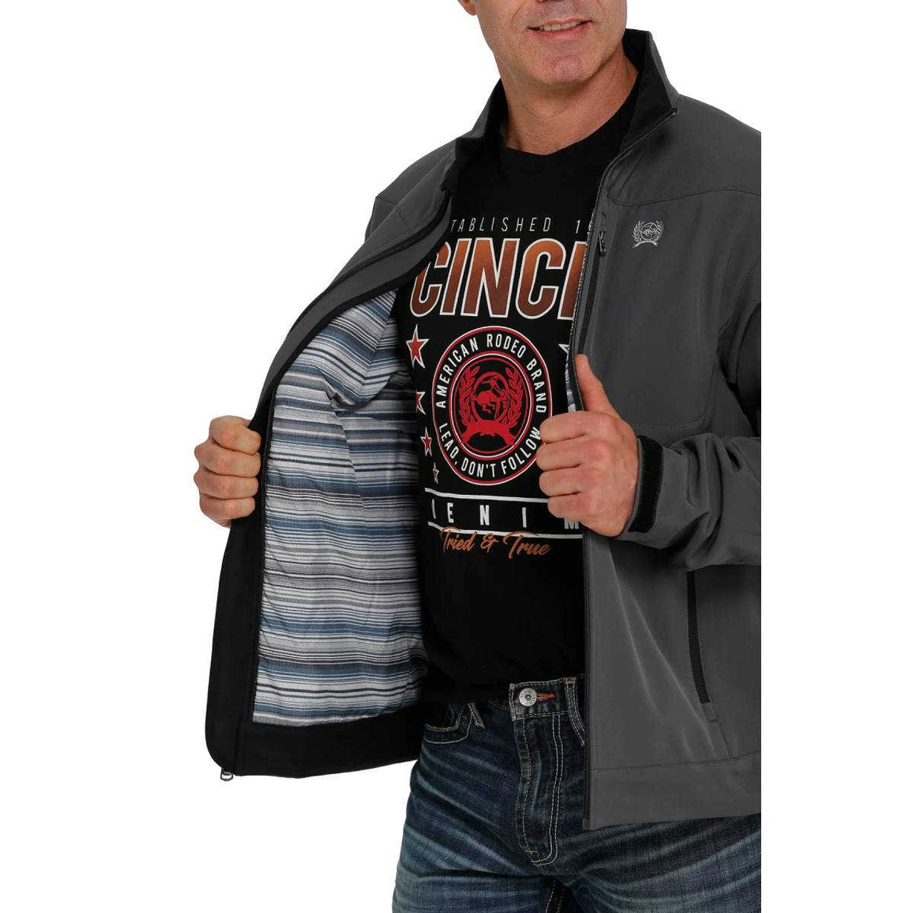 Cinch Men's Bonded Grey Jacket
