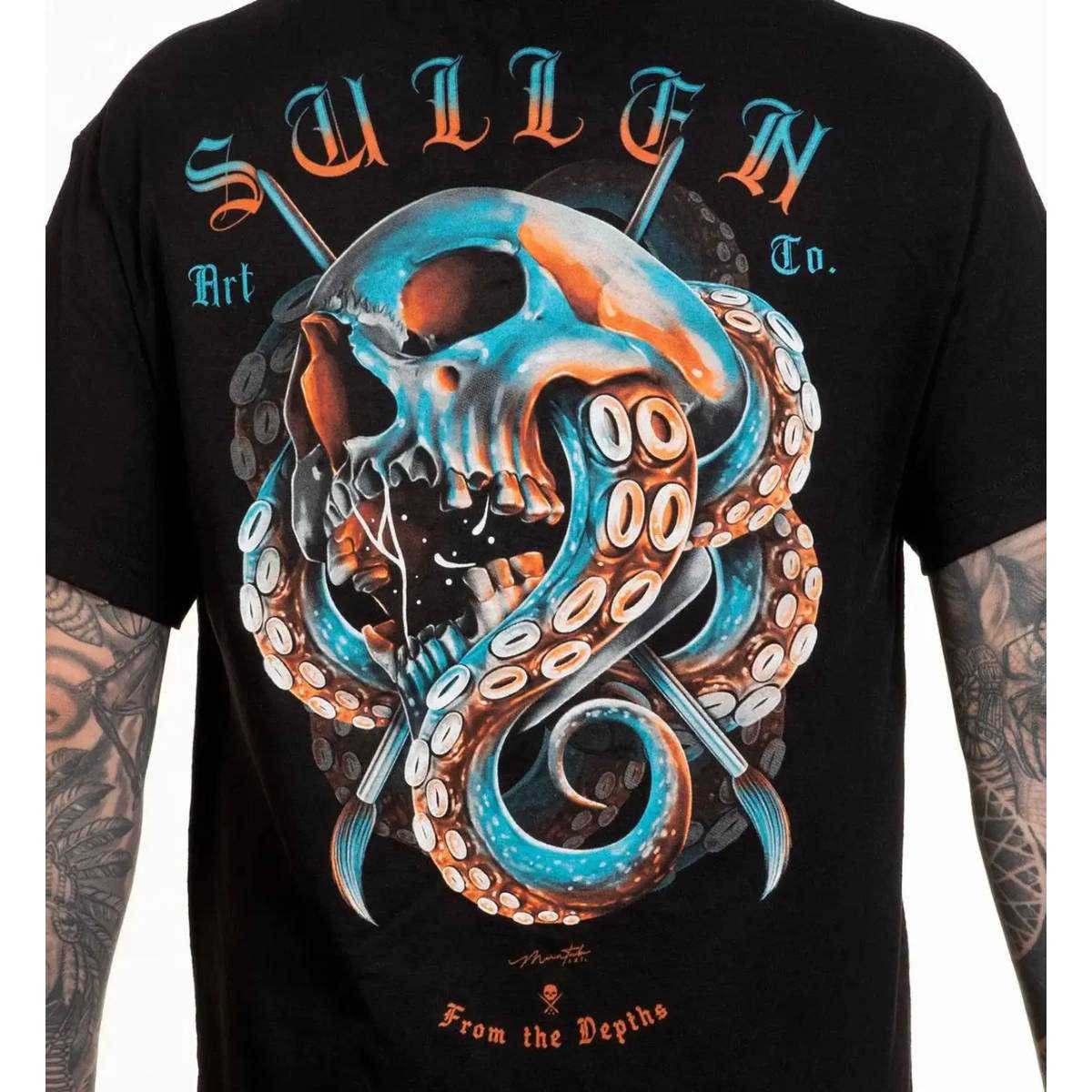 Sullen Unisex Cephaloskull Standard Black Short Sleeve T Shirt Tee