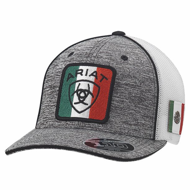 Ariat Men's Mexico Flag Heather Grey 
