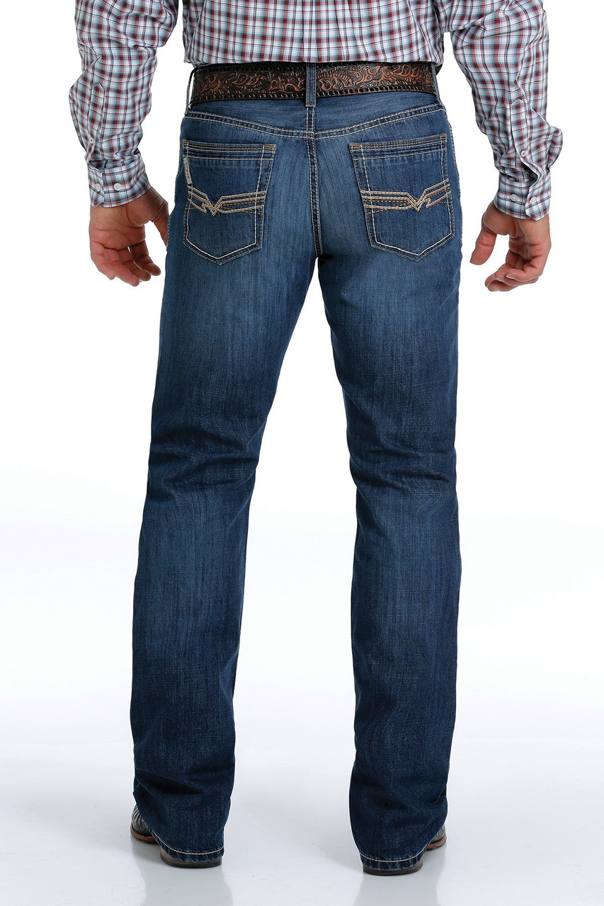 cinch men's ian rigid dark slim bootcut jeans