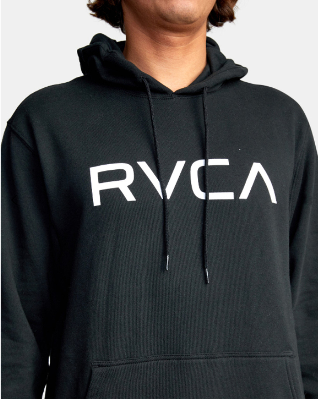 Rvca Men s Big Rvca Long Sleeve Hoodie AVYSF00143 BLK Knockout