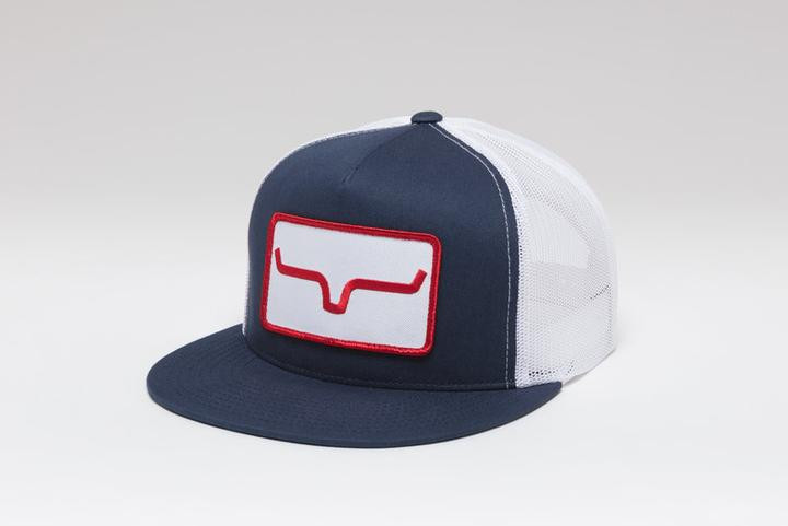 Banner Ventilated Cap Hat - Navy 