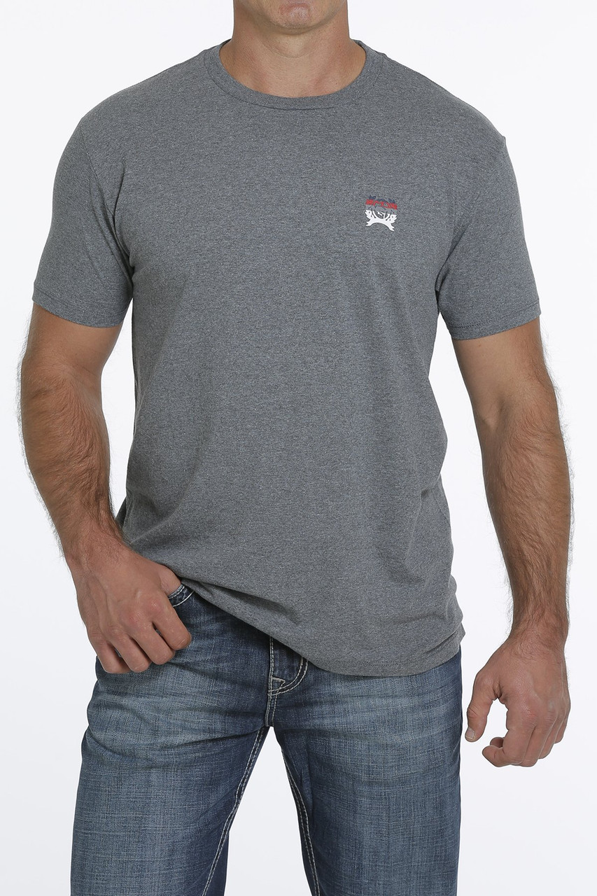 Cinch Men's Denim Heather Gray Short 