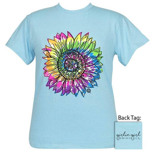 sunflower tye dye shirt