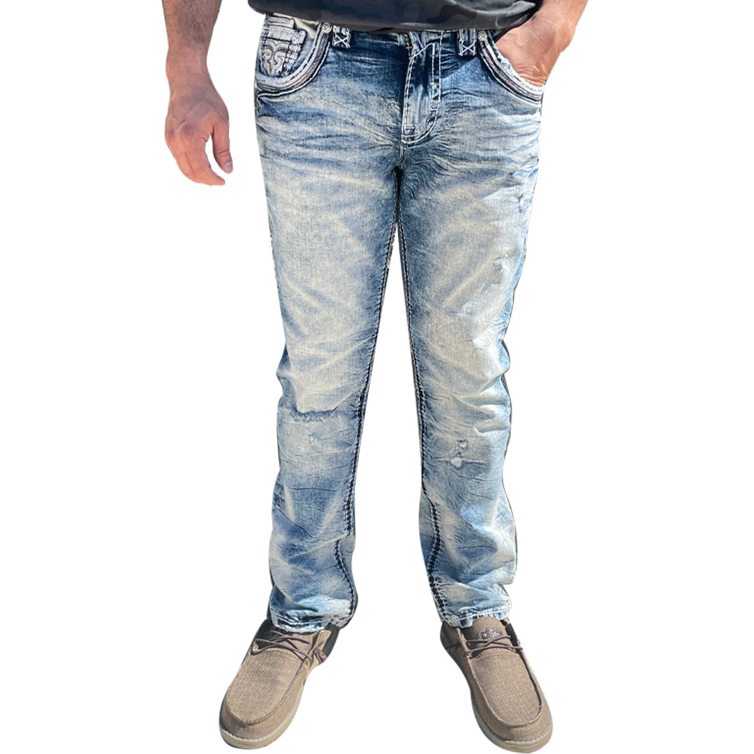 Rock Revival Men's River Straight Denim 