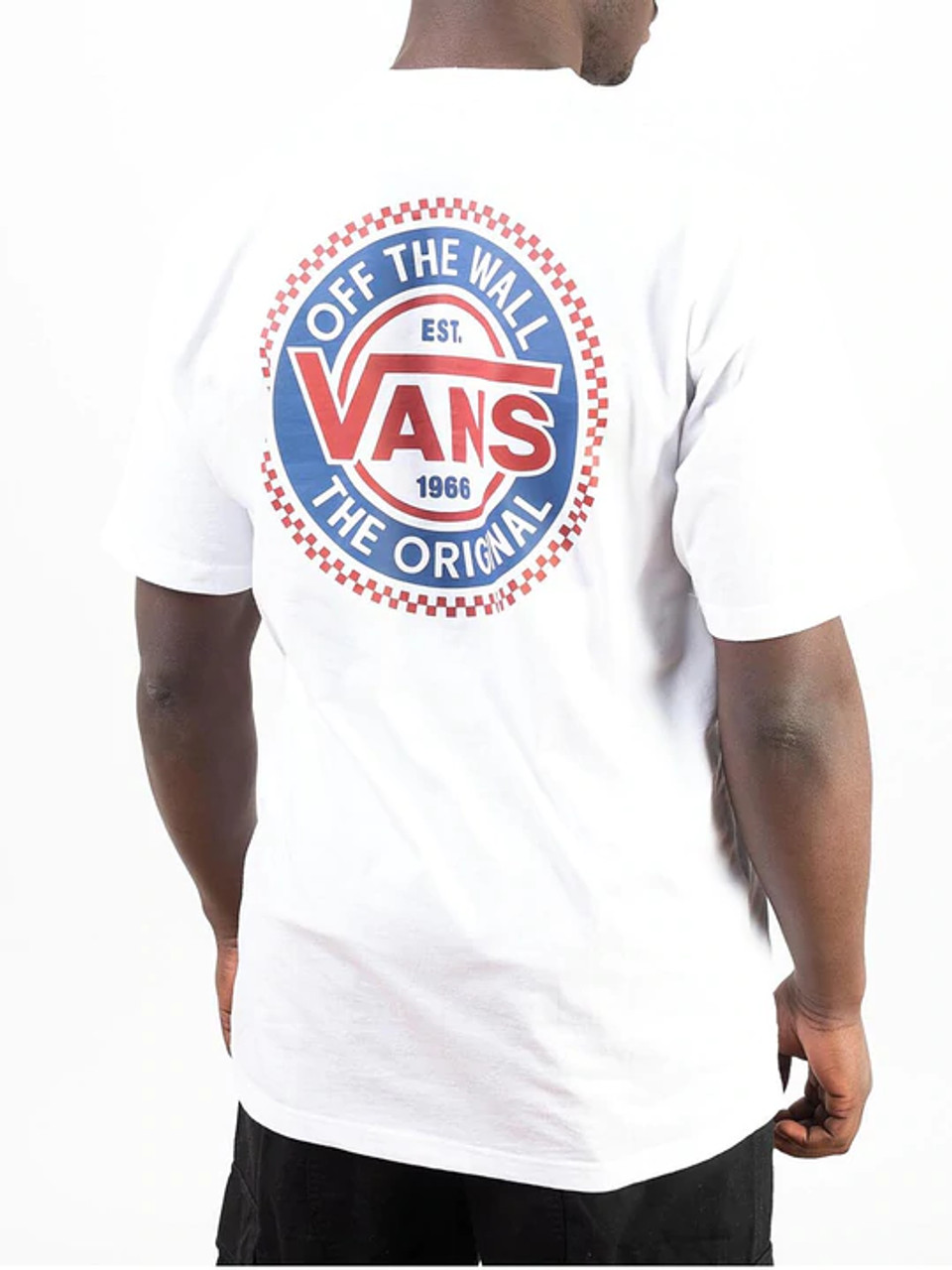 Vans Men's Original Checkerboard Co Short Sleeve T-Shirt Tee - VN0A7PKS