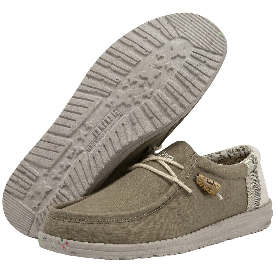 Hey Dude Men's Wally Linen Natural Mows 
