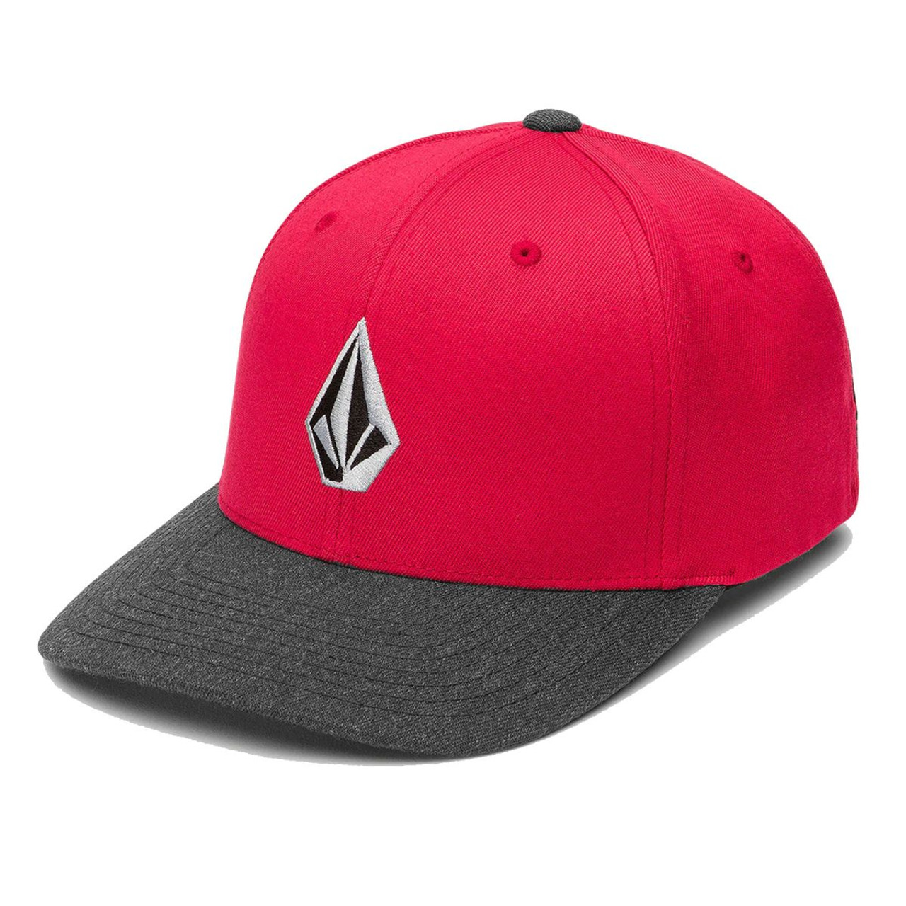 Volcom Men's Full Stone Heather Flexfit Hats Patch Cap Hats - D5532102