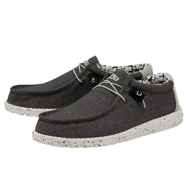 Hey Dude Men's Wally Stretch Opal Black 