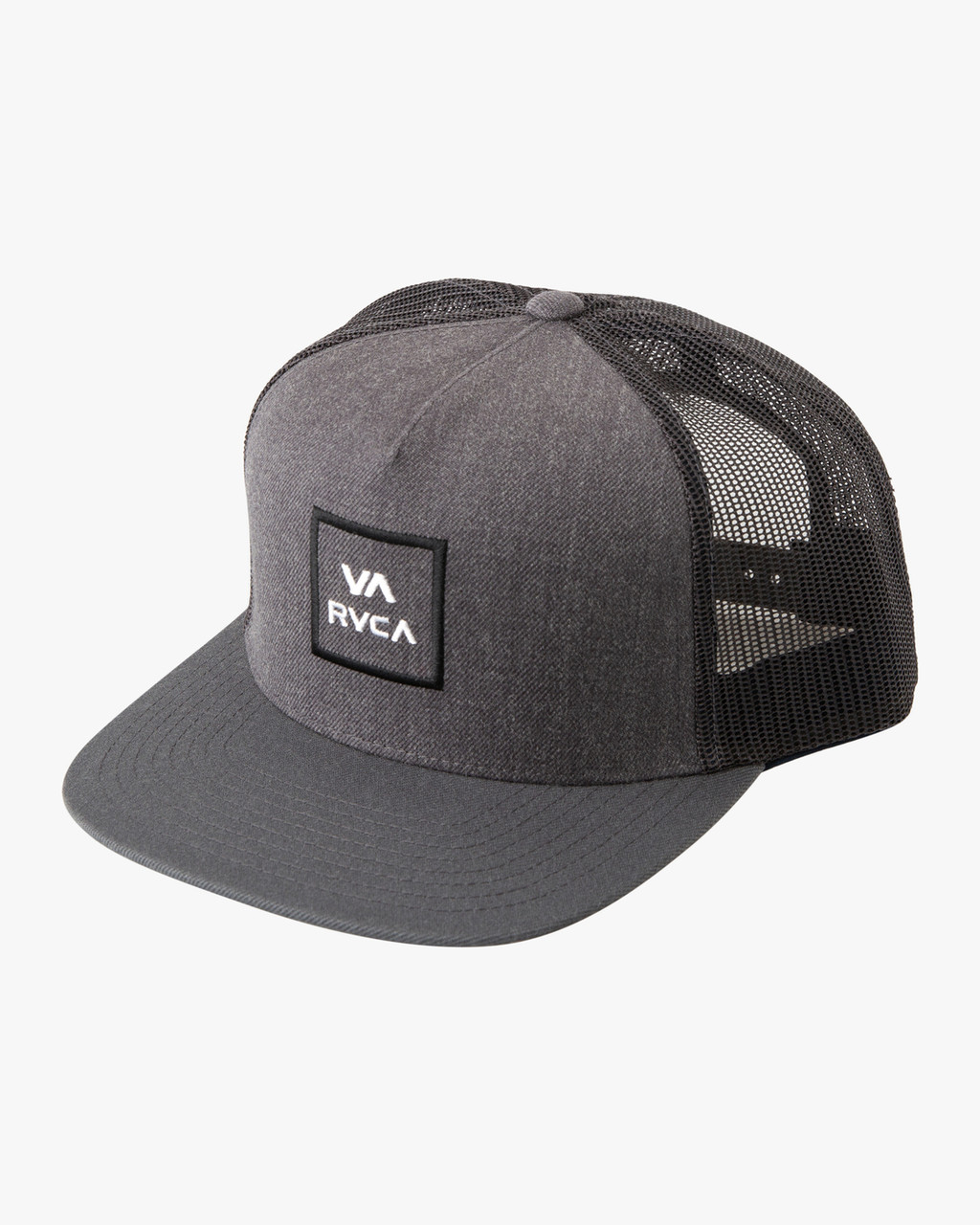 Rvca Men s Va All The Way Trucker Hats Mesh Back Snapback Patch