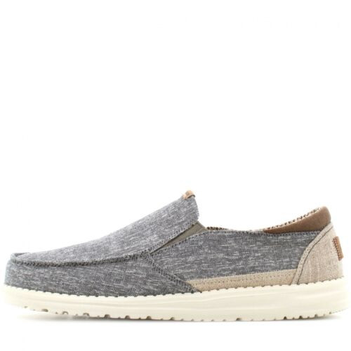 Hey Dude Men's Thad Chambray Grey Shoes 