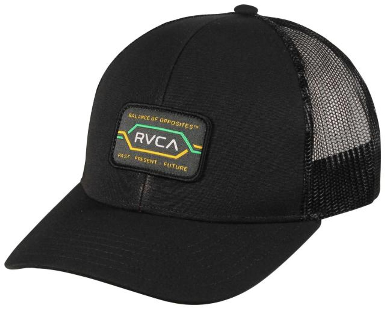 Rvca Men's Wired Hats Mesh Back Snapback Patch Cap Hats